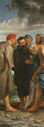 Rubens, Pieter Paul - Der wunderbare Fischzug (Triptychon, linke Tafel)
