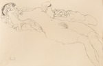 Klimt, Gustav - Liegender weiblicher Akt nach links