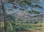 Cézanne, Paul - La Montagne Sainte-Victoire au grand pin (Berg Sainte-Victoire mit großer Kiefer) 
