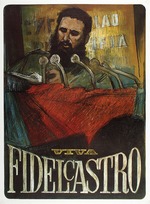 Unbekannter Künstler - Viva Fidel Castro