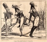 Daumier, Honoré - Admiral Alexander Sergejewitsch Menschikow auf Inspektionstour