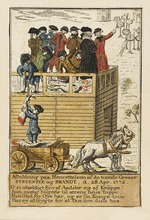 Unbekannter Künstler - Die Hinrichtung der Grafen Enevold Brandt und Johann Friedrich Struensee am 28. April 1772