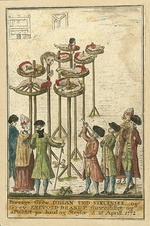 Unbekannter Künstler - Die Hinrichtung der Grafen Enevold Brandt und Johann Friedrich Struensee am 28. April 1772