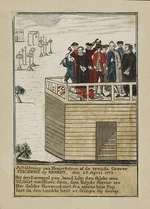 Unbekannter Künstler - Die Hinrichtung der Grafen Enevold Brandt und Johann Friedrich Struensee am 28. April 1772