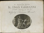 Unbekannter Künstler - Titelseite der Partitur der Oper Don Giovanni von Wolfgang Amadeus Mozart