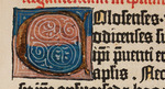 Unbekannter Künstler - Die Gutenberg-Bibel. Initiale C