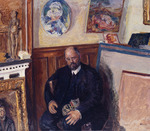 Bonnard, Pierre - Porträt von Ambroise Vollard (1865-1939) mit Katze