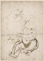 Leonardo da Vinci - Studie für die Madonna mit der Obstschale