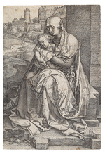 Dürer, Albrecht - Maria mit dem Kind an der Mauer