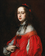 Sustermans, Justus (Giusto) - Porträt von Maria Leopoldine von Österreich-Tirol (1632-1649), römisch-deutsche Kaiserin