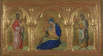 Veneziano, Lorenzo - Die Madonna der Demut mit Heiligen Markus und Johannes