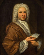 Rigaud, Hyacinthe François Honoré, Kreis von - Porträt von Flötist und Komponist Michel de la Barre (1675-1745)