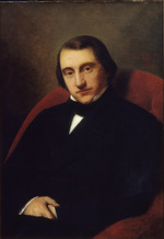 Scheffer, Henry - Porträt von Ernest Renan (1823-1892)