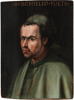 Unbekannter Künstler - Porträt von Dichter Domenico di Giovanni Burchiello (1404-1449)