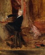 Blanche, Jacques-Émile - Porträt von Jules Chéret (1836-1933) in seinem Atelier