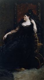Clairin, Georges - Porträt von Opernsängerin Gabrielle Krauss (1842-1906)