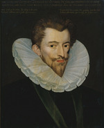 Unbekannter Künstler - Porträt von Henri I. de Lorraine, duc de Guise (1550-1588) 