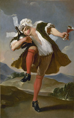 Unbekannter Künstler - A la bonne bouteille. Schild eines Weinhändlers