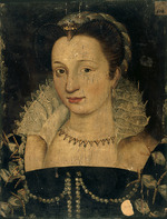 Unbekannter Künstler - Porträt von Gabrielle d'Estrées (1573-1599)