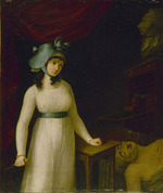 Unbekannter Künstler - Porträt von Charlotte Corday (1768-1793)
