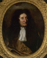 Rigaud, Hyacinthe François Honoré - Porträt von Jean de La Fontaine (1621-1695)