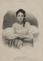 Noël, Léon - Porträt von Juliette Drouet (1806-1883)