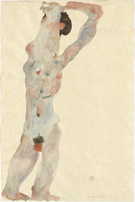 Schiele, Egon - Männlicher Akt