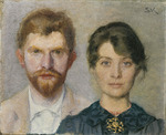 Krøyer, Peder Severin - Doppelporträt von Marie und Peder Severin Krøyer