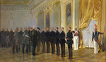 Karasin, Nikolai Nikolajewitsch - Die Vorstellung des sibirischen Kosakenregiments an Kaiser Nikolaus I. Pawlowitsch im Michailowski-Palast 1833