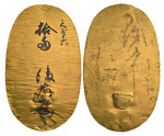 Numismatik, Orientalische Münzen - Goldmünze, bekannt als Tensho Hishi Oban, die erste Oban in der japanischen Währungsgeschichte