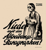 Kollwitz, Käthe - Nieder mit den Abtreibungsparagraphen!