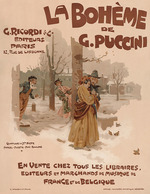 Hohenstein, Adolfo - Plakat zur Oper La Bohème von Giacomo Puccini