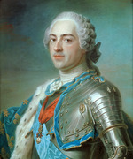 La Tour, Maurice Quentin de - Porträt von König Ludwig XV. von Frankreich (1710-1774)