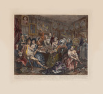 Hogarth, William - Der Werdegang eines Wüstlings, Bild 3: Szene in der Taverne 