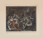 Hogarth, William - Der Werdegang eines Wüstlings, Bild 7: Szene im Gefängnis