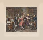 Hogarth, William - Der Werdegang eines Wüstlings, Bild 2: Umgeben von Künstlern und Professoren 