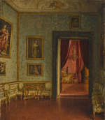 Heuss, Eduard (Franz Eduard) von - Palazzo Colonna. Durchblick zur Sala del Trono