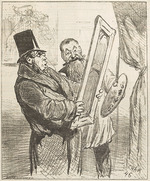 Cham (Amédée Charles de Noé) - Le peintre impressionniste: Mais ce sont des tons de cadavre? ? Oui, malheureusement je ne peux pas arriver à l?odeur! Le Ch
