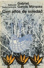 Unbekannter Künstler - Titelseite der Erstausgabe von Cien años de soledad (Hundert Jahre Einsamkeit) von Gabriel García Márquez