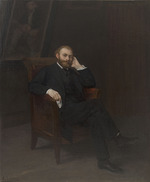 Legros, Alphonse - Porträt von Maler Édouard Manet (1832-1883)