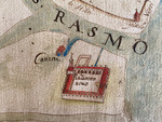 Historisches Dokument - Lazzaretto Nuovo auf einer Karte des 17. Jahrhunderts