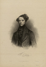 Devéria, Achille - Porträt von Komponist Theodor Döhler (1814-1856)