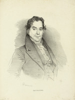 Devéria, Achille - Porträt von Sänger und Komponist Gioseffo Catrufo (1771-1851) 