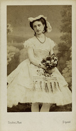 Disdéri, André Adolphe-Eugène - Porträt von Balletttänzerin Marfa Murawjowa (1838-1879)