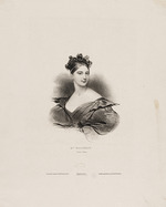 Devéria, Achille - Porträt von Opernsängerin Maria Malibran (1808-1836)