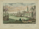 Habermann, Franz Xaver - Blick auf die Bucht und Hafen von Boston