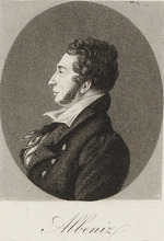 Quenedey, Edmé - Porträt von Pianist und Komponist Pedro Albéniz y Basanta (1795-1855) 