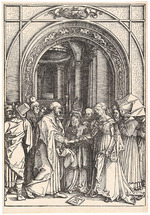 Dürer, Albrecht - Die Verlobung Marias, aus dem Marienleben
