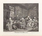 Hogarth, William - Folge Heirat nach der Mode. Erstes Blatt: Der Ehevertrag