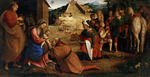 Caroto, Giovan Francesco - Die Anbetung der Könige (Altar der San Bernardino in Verona)